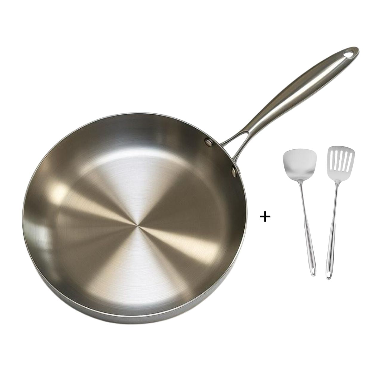 Non Toxic Living Steel Frypan & Spatula Set